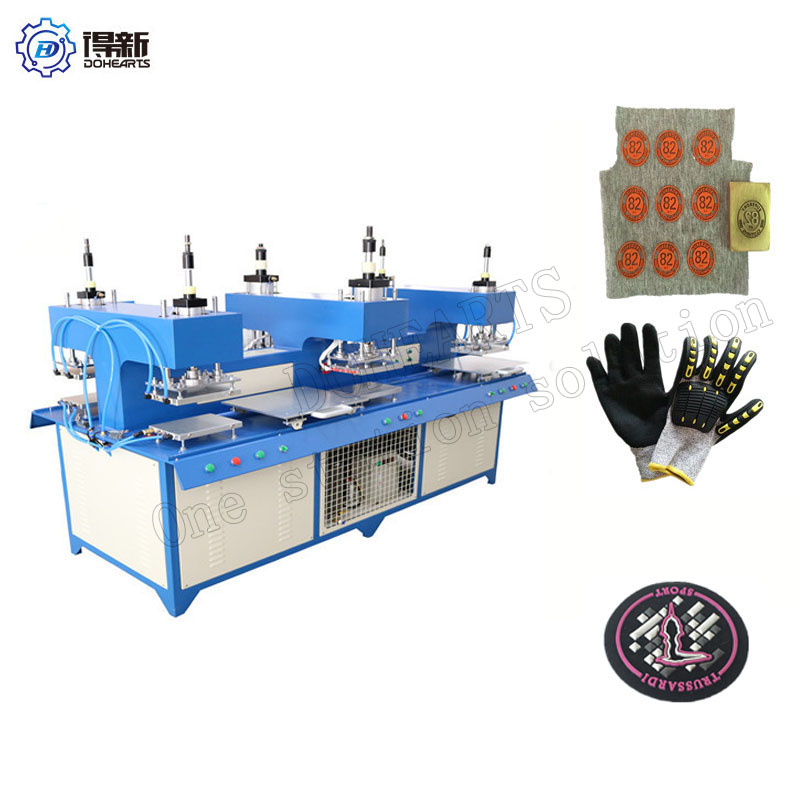 Máquina automática de prensagem de silicone líquido para tecidos